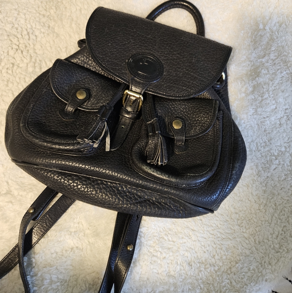 Dooney & Bourke Black Leather Backpack